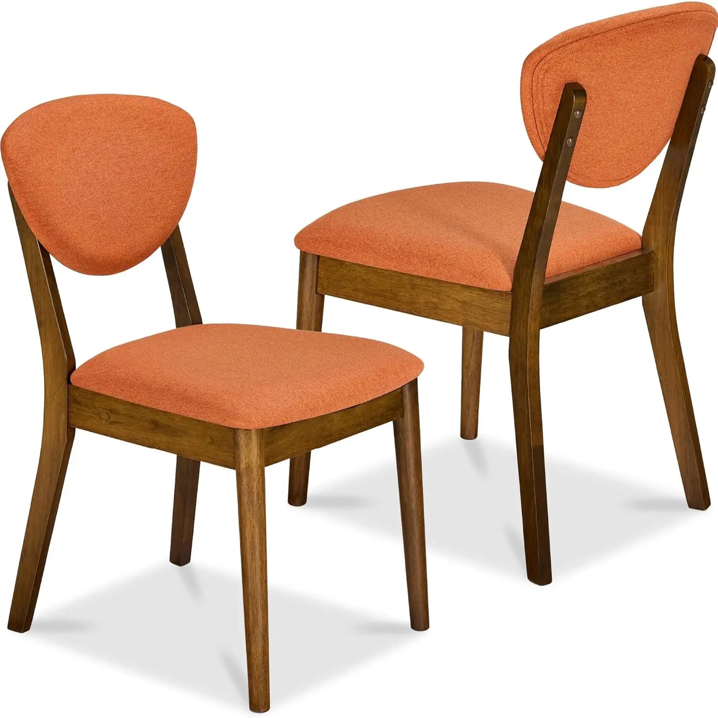 Mid Century Modern Dining Chairs With Padded Backrest