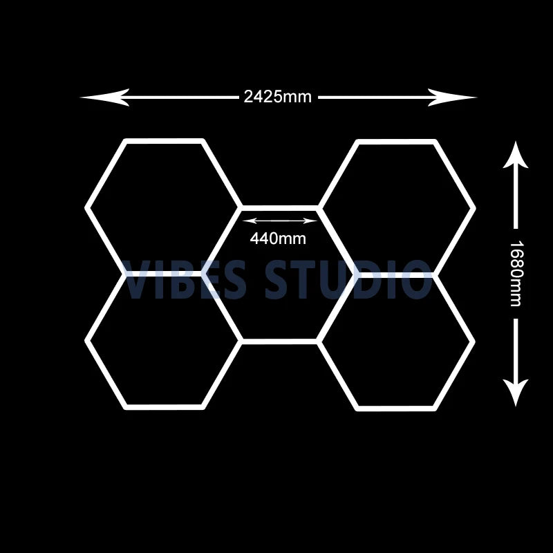 Hexagon LED Garage Light For Workshop And Car Care