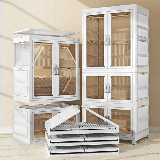 NovaSphere Portable Closet Wardrobe With Hanging Rod and Shelves