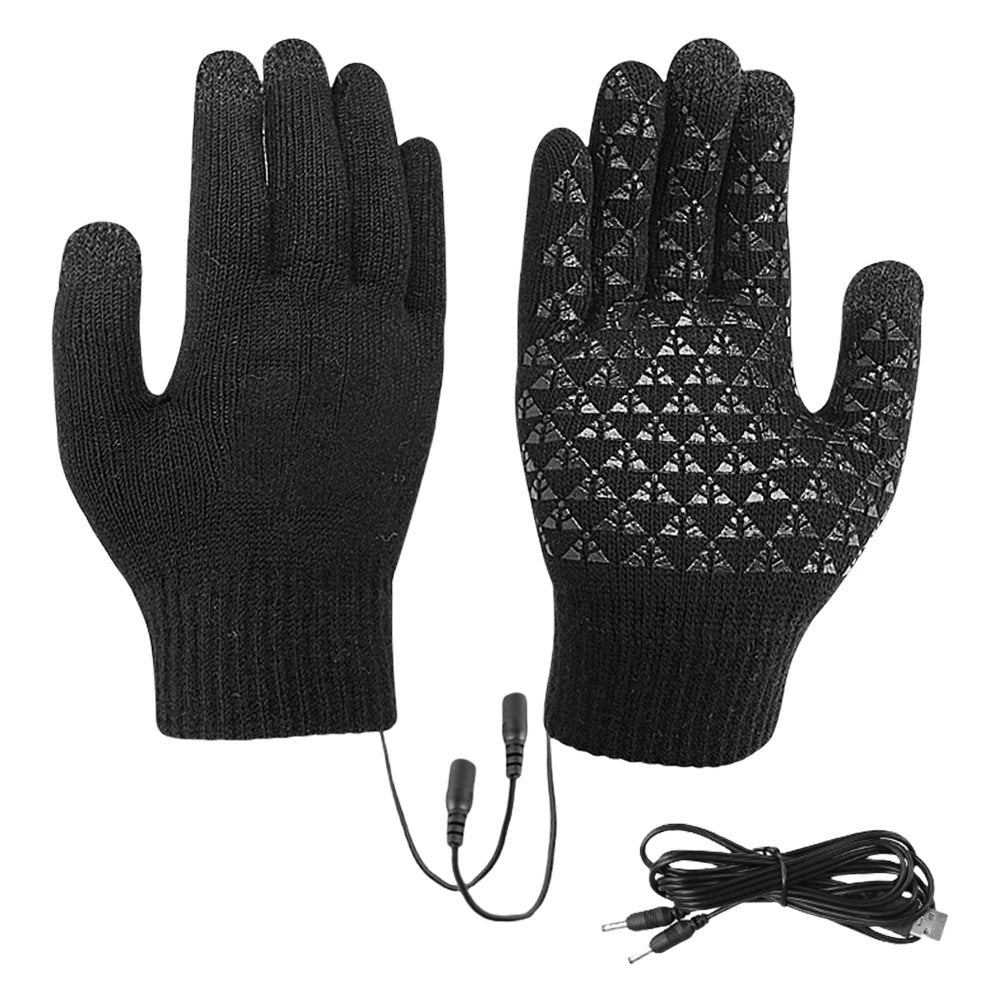 VODOOL Electric Heated Gloves Winter Warm Touchscreen USB Powered