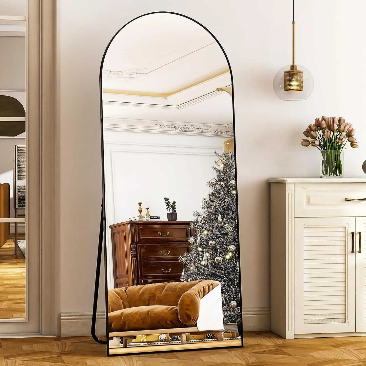 HARRITPURE Full Length Floor Mirror With Aluminum Frame