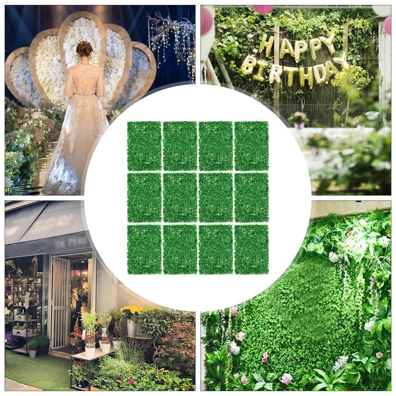 Artificial Hedge Panels Outdoor Wall Decor For Gardens And Weddings