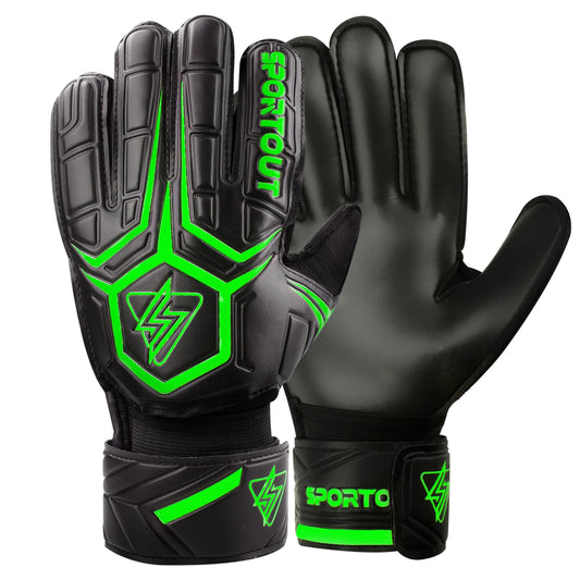 Sportout Goalie Gloves Fingersave For Kids Breathable Soccer