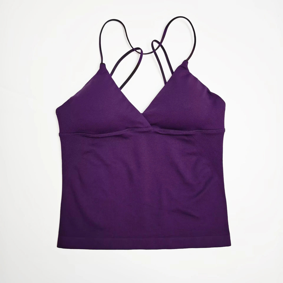NCLAGEN Women's Twist Front Seamless Yoga Workout Tank Top