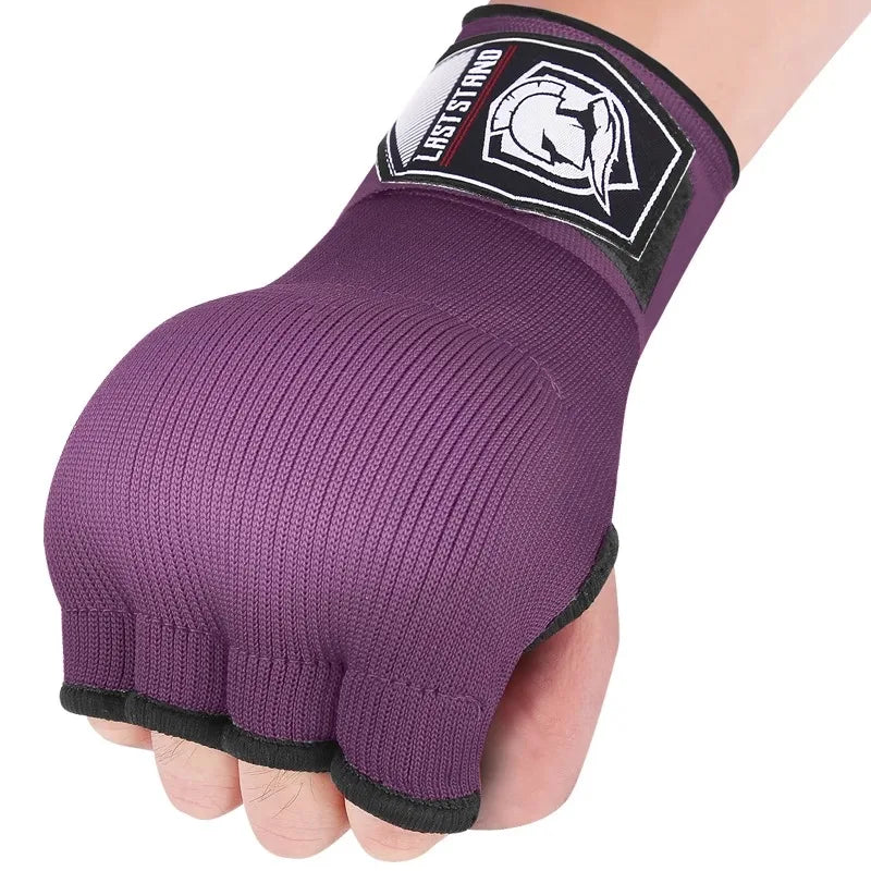 Gingpai Sport Gel Boxing Hand Wrap Gloves Half Finger MMA