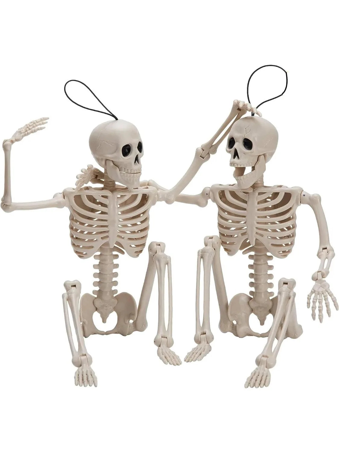 Hanging Posable Nylon Skeletons For Halloween Yard Decor