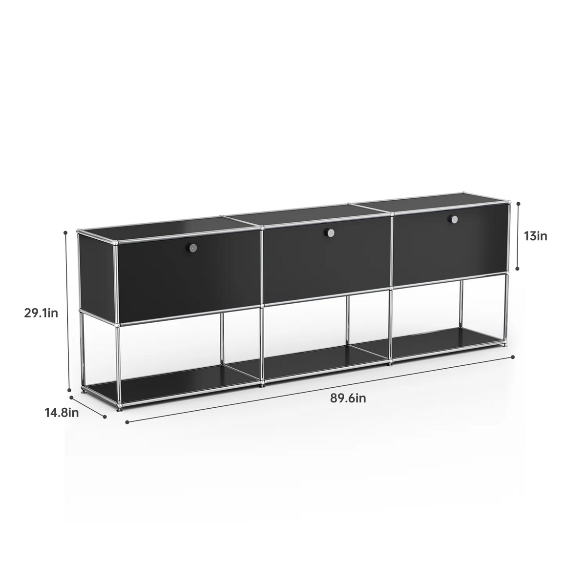 Cottinch Modern Metal Storage Cabinet Sideboard Organizer for Home