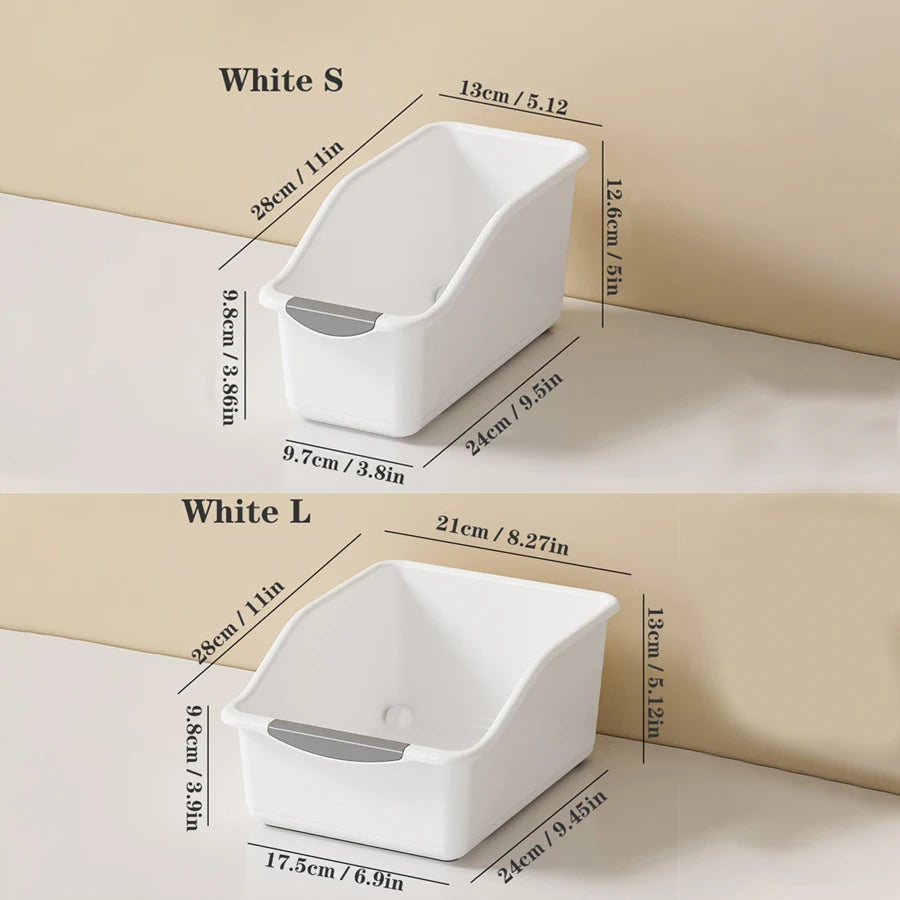 Plastic Under Sink Organizer with Wheels, Bottle Organization Bins Kitchen Cabinet Organizers Plastic Organizer Basket for Under