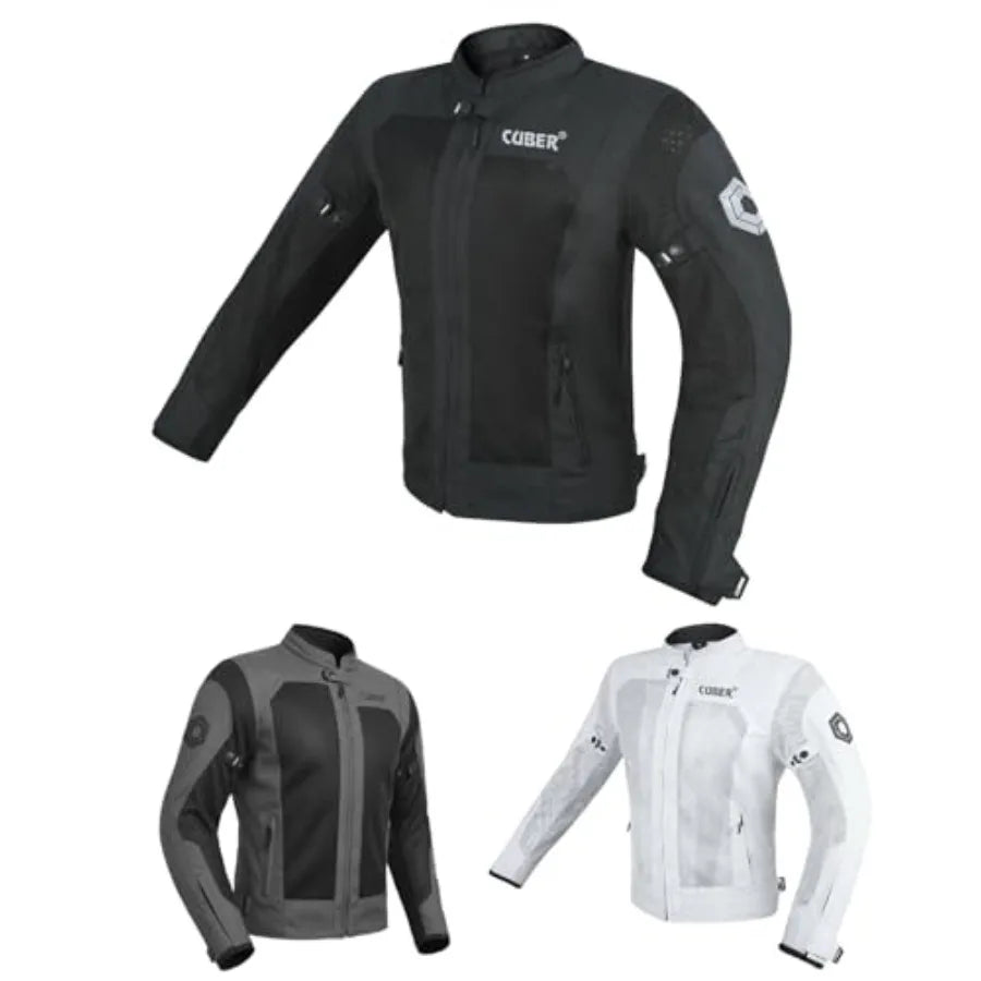 Mens Motorcycle Breathable Mesh Jacket With CE Armor