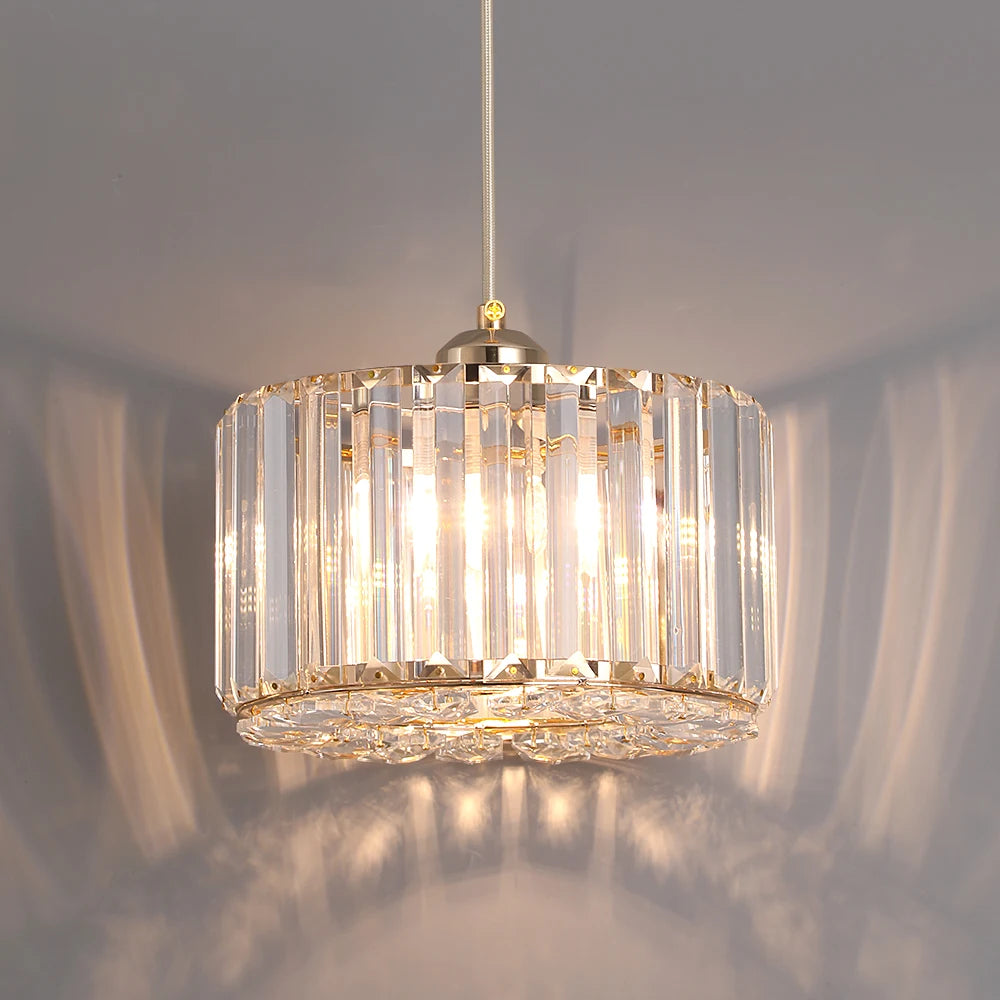 GreeLustr Modern Crystal Pendant Light for Dining Room and Kitchen Islands