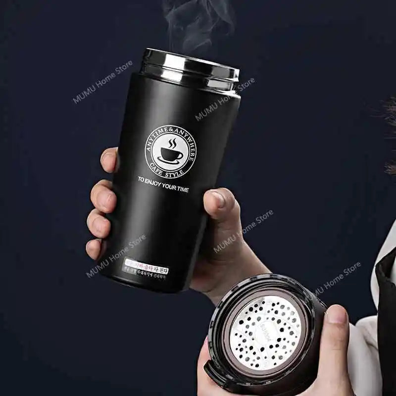 Vacuum Insulated Stainless Steel Thermos Flask Leak Proof Mug