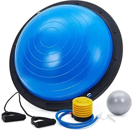 Half Balance Ball Non Slip Base Yoga Pilates Fitness Trainer