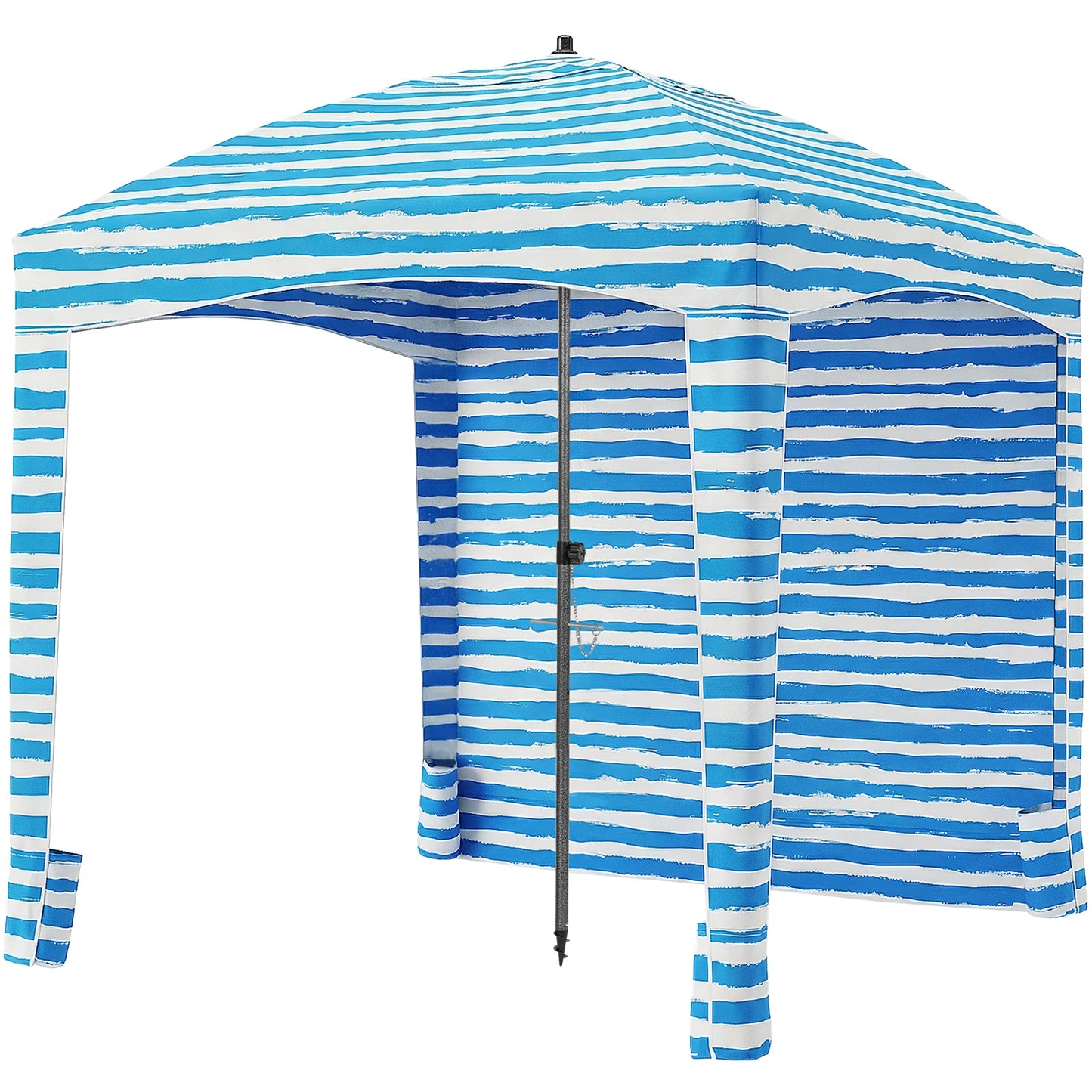 JHK 6×6 FT Beach Tent Sun Shelter with Side Wall Easy Setup Wind Resistant Cool Canopy Tent UPF 50+ Beach Cabana for Family