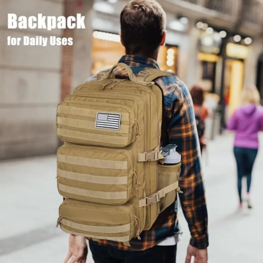 Military Tactical Backpack Water Resistant Heavy Duty Pack