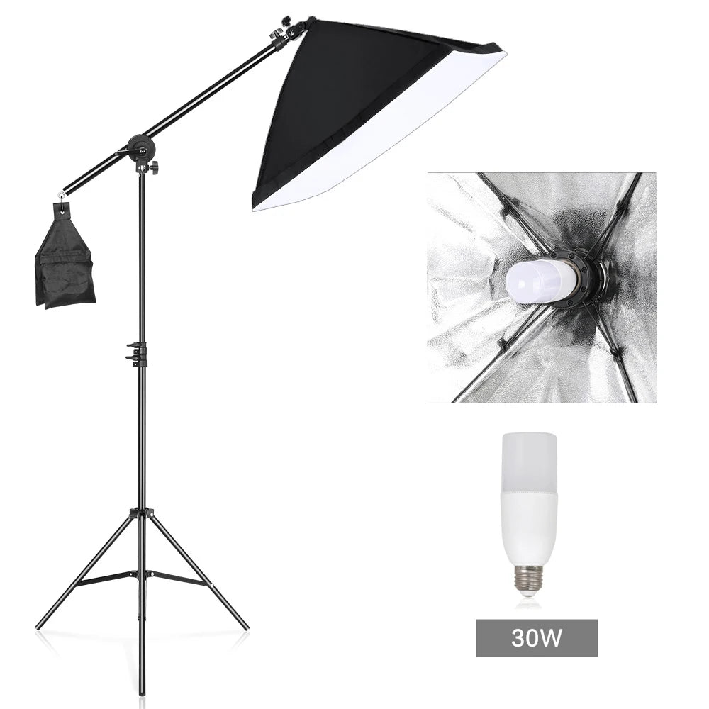 SH Photography Softbox Lighting Kit Professional Continuous Studio Light