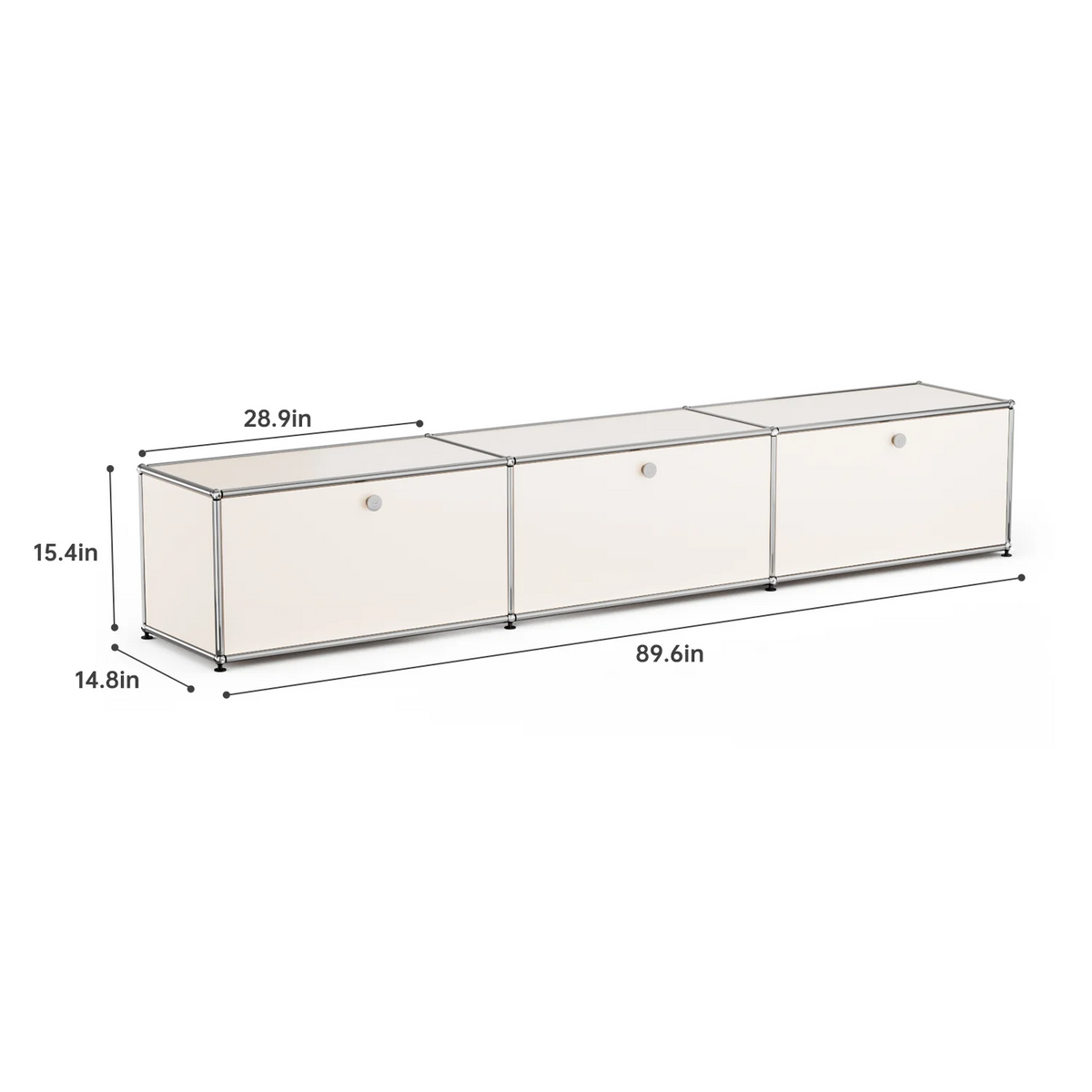 Cottinch Modern Metal Storage Cabinet Sideboard Organizer for Home