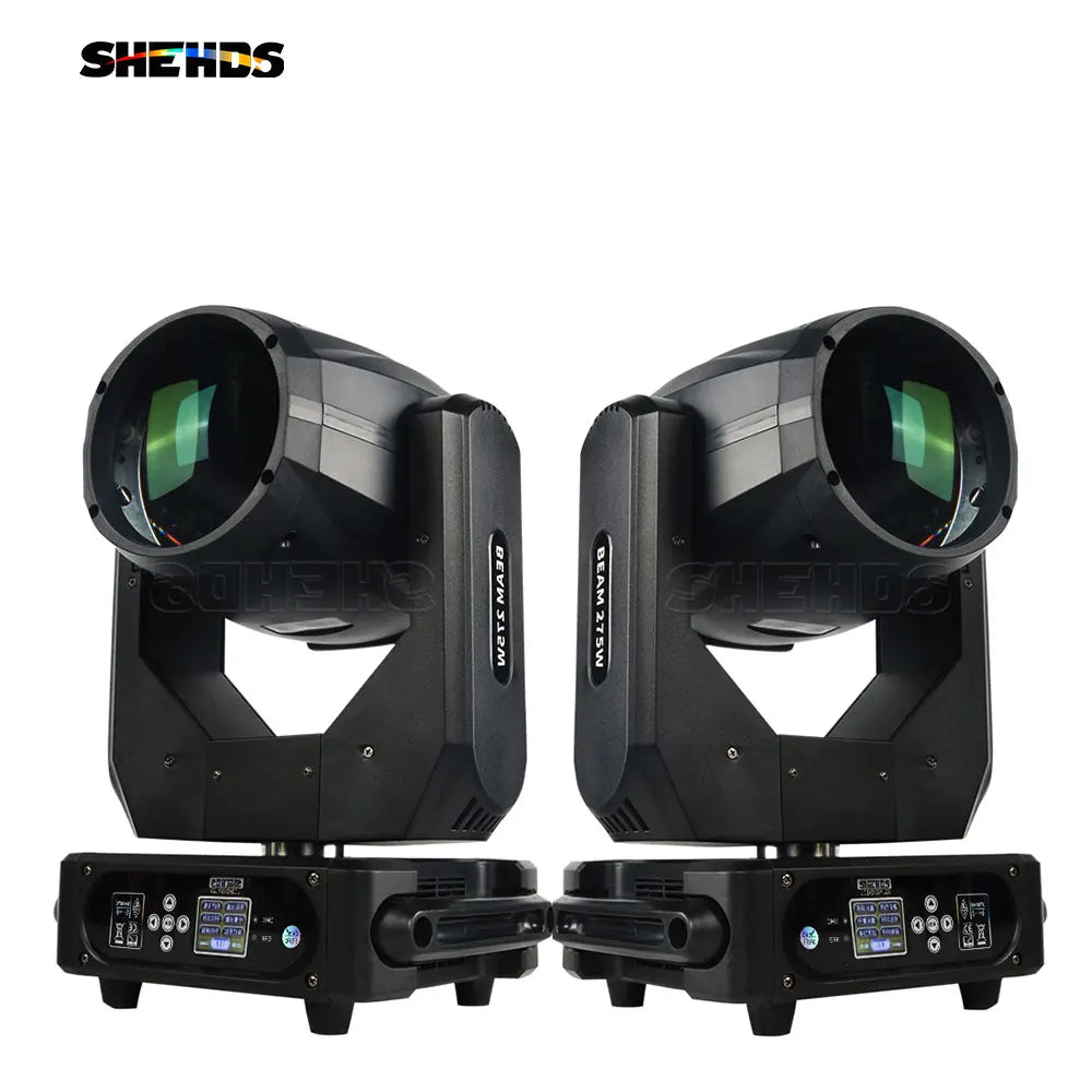 SHEHDS Bulb Beam 275W Moving Head Lighting 8+8+8-Prism With Flight Case For Dj Disco Night Club Wedding Stage Equipment