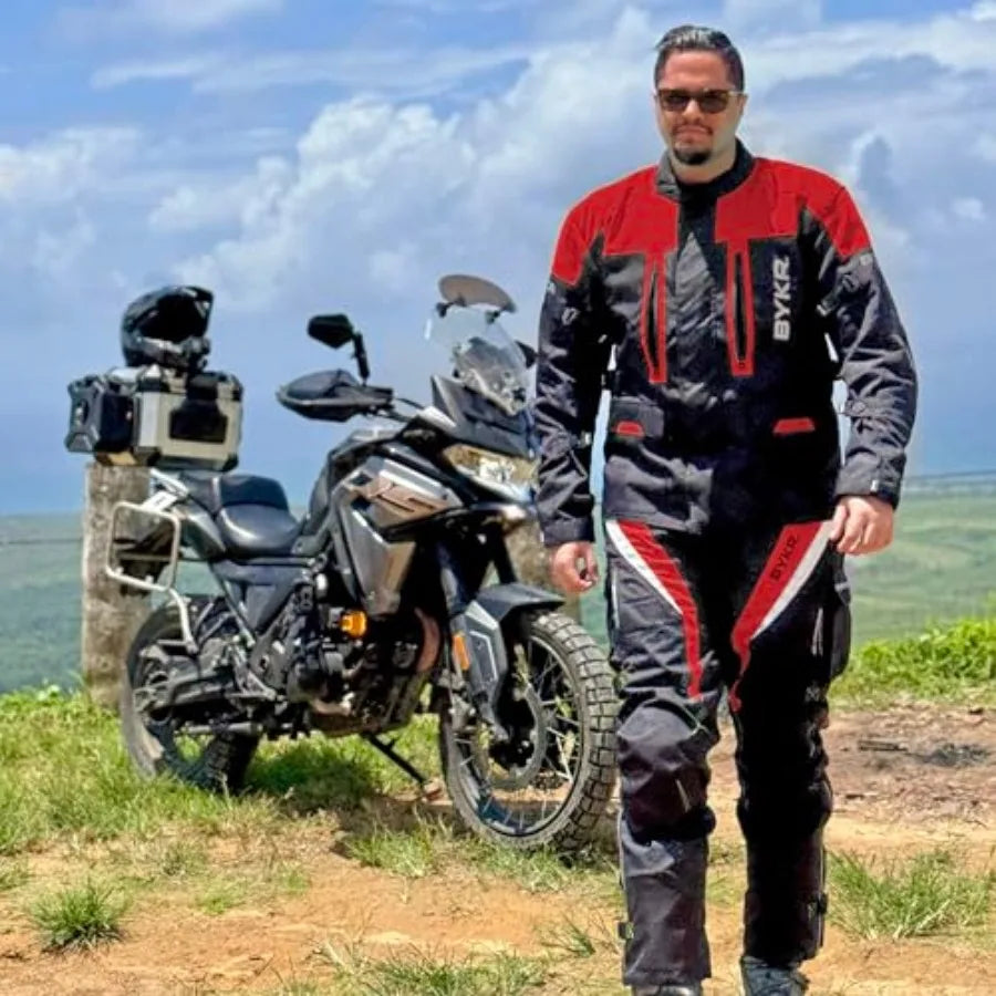 Adventure Touring Motorcycle Jacket Unisex Textile Gear CE Armor