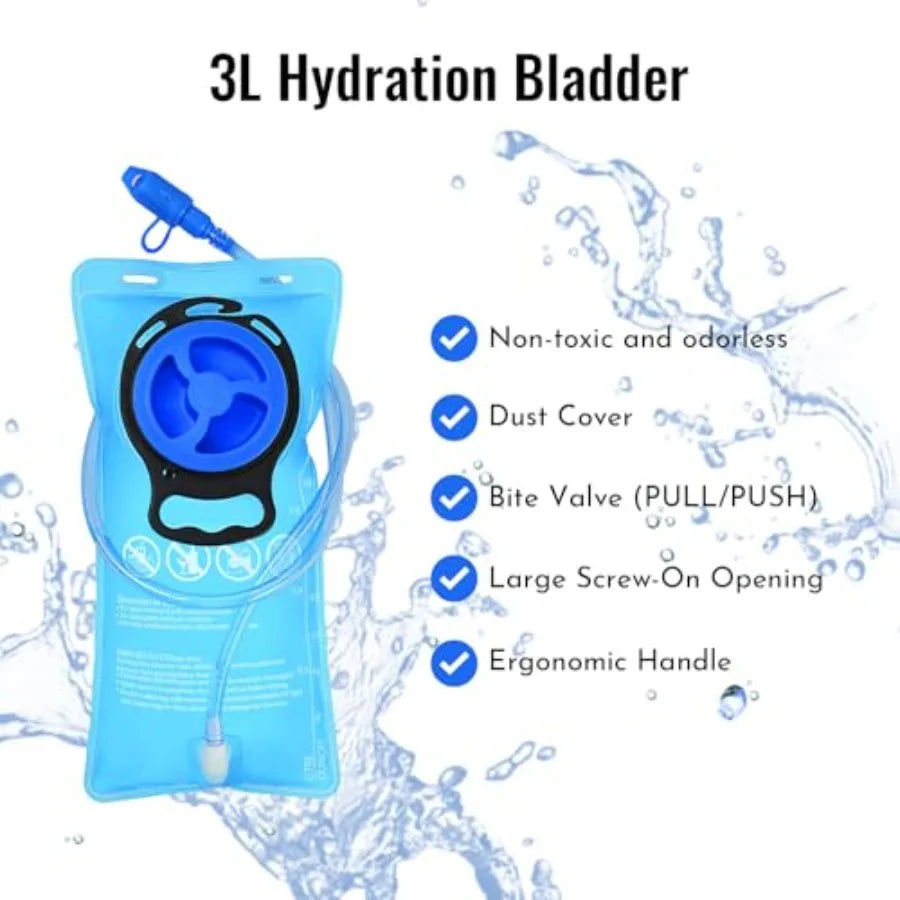 Hiking Backpack With Hydration System And Insulated Compartment