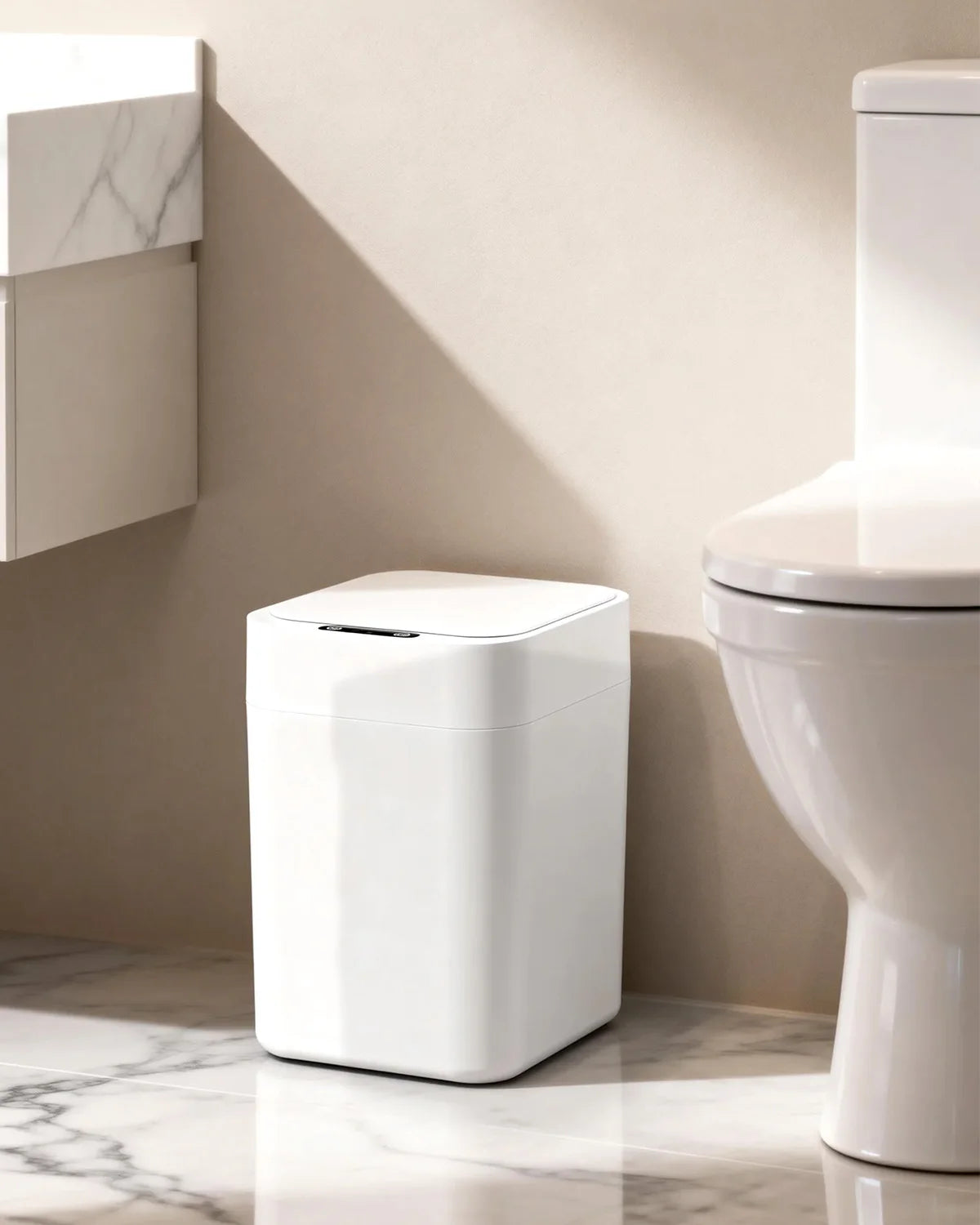 Smart Automatic Touchless Trash Can With Self Sealing Lid