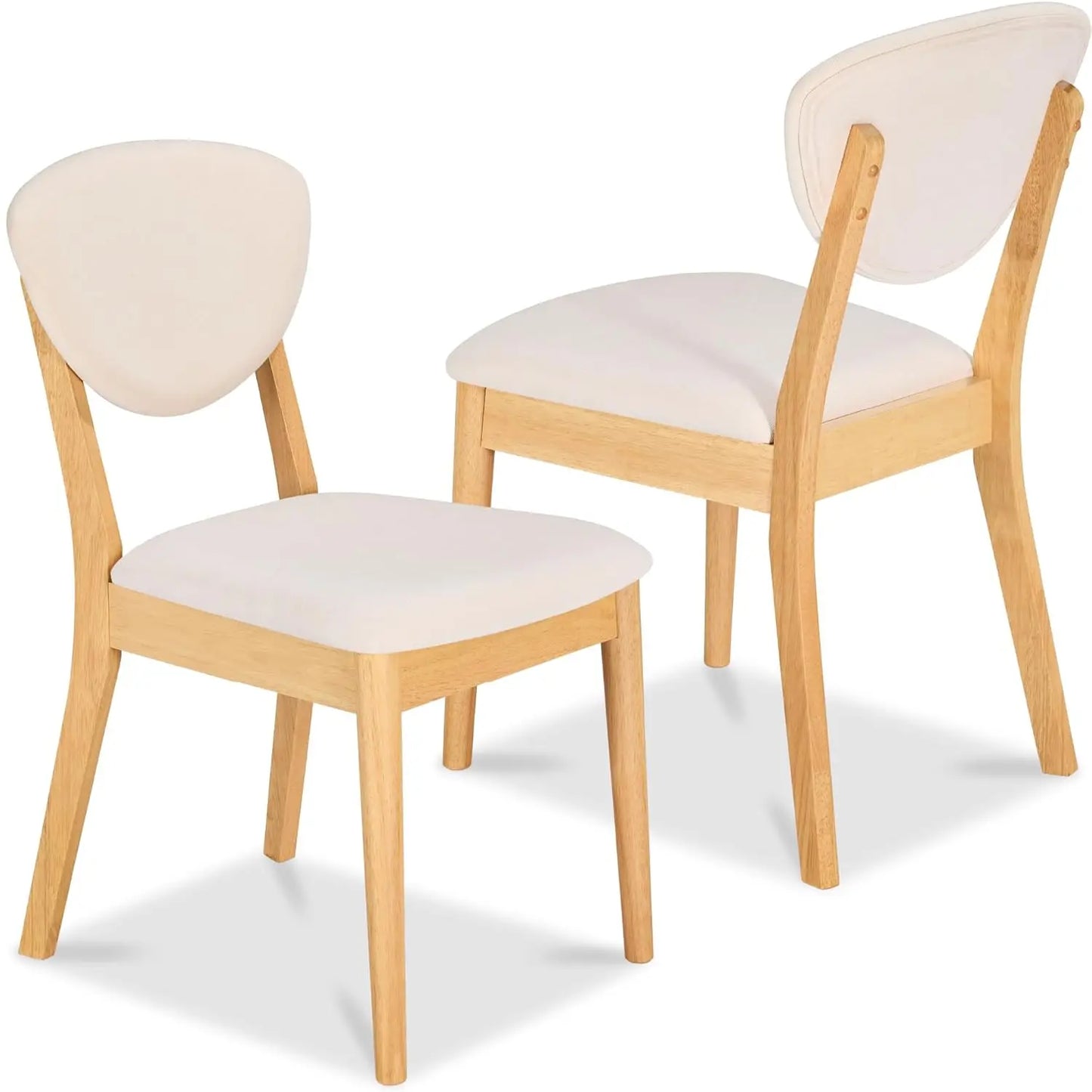 Mid Century Modern Dining Chairs With Padded Backrest
