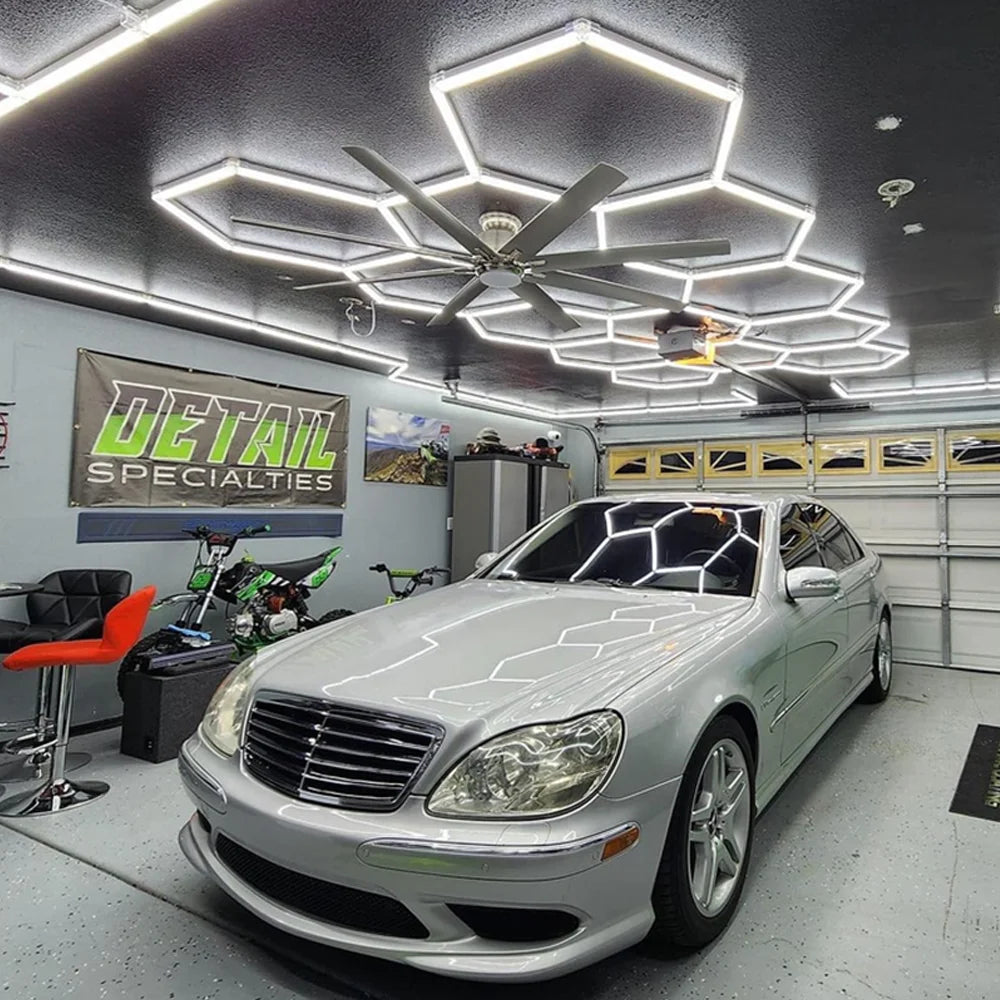 Hexagon LED Garage Light For Workshop And Car Care