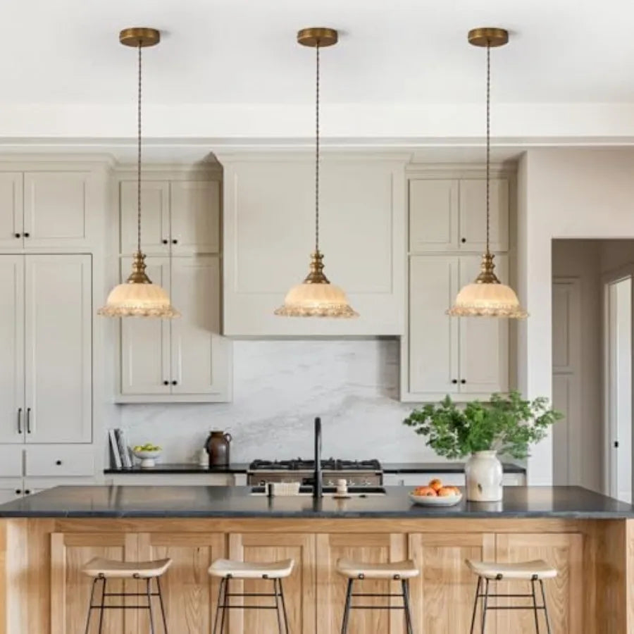 Modern Glass Pendant Lighting Fixture for Kitchen Dining and Bedroom