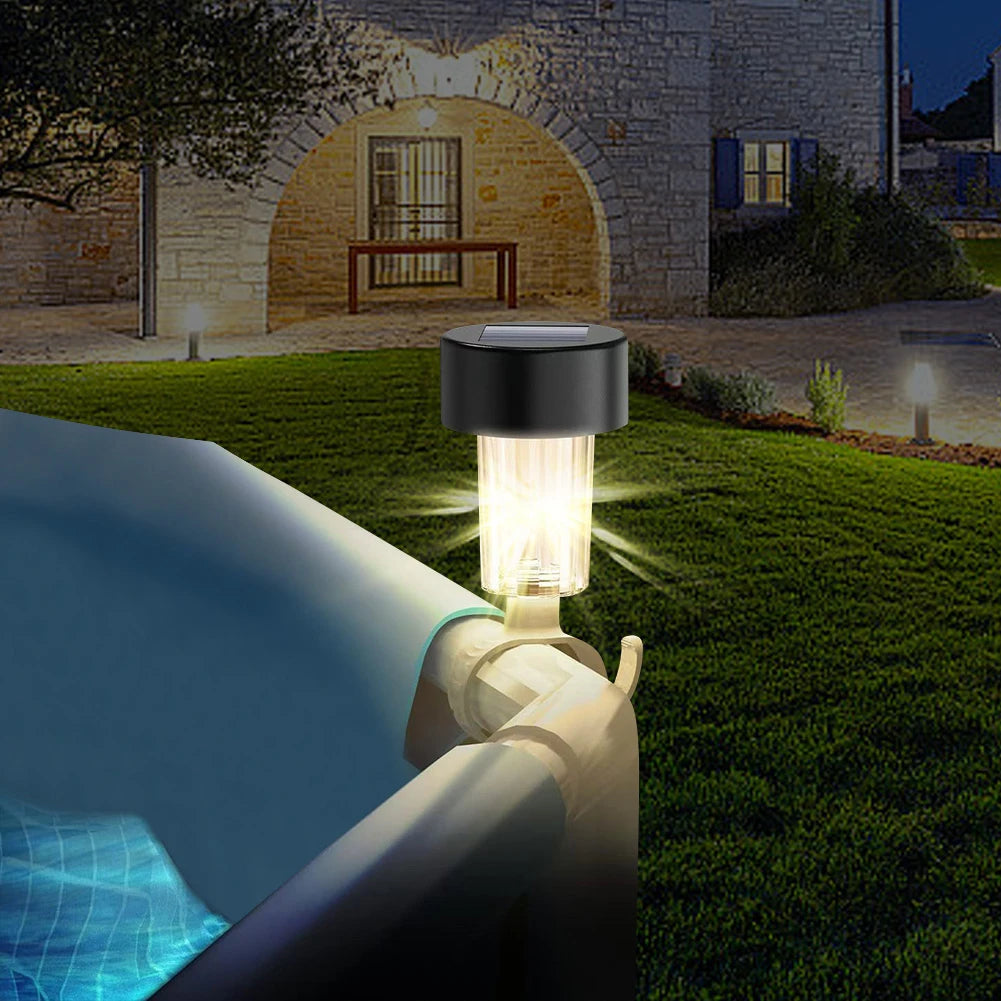 6 Pack Solar Lights Outdoor Fence Pool Lamp IP44 Waterproof