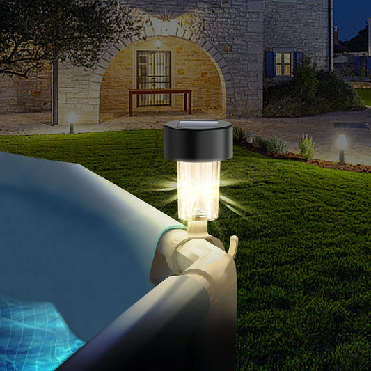 6 Pack Solar Lights Outdoor Fence Pool Lamp IP44 Waterproof