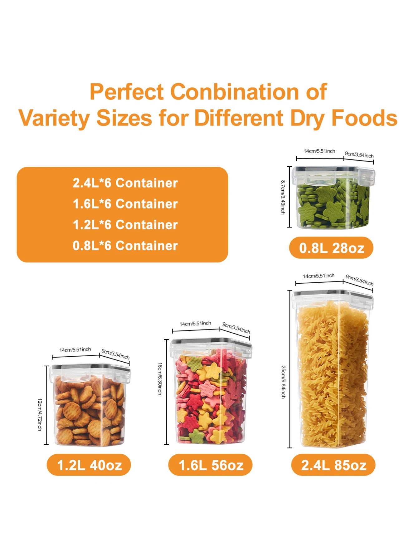 24 Piece Airtight Kitchen Storage Containers With Labels