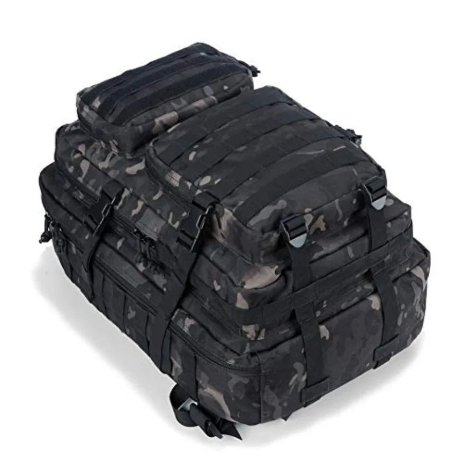 Canvas Military Tactical Backpack Molle Assault Pack