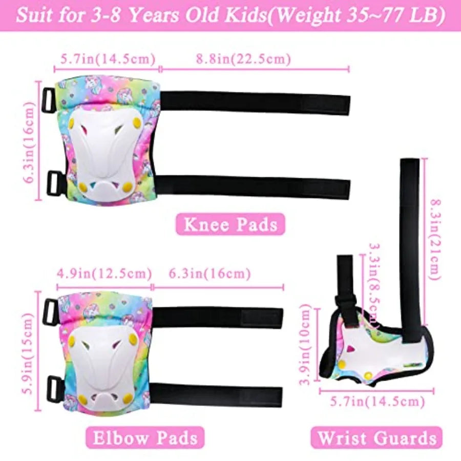 Toddler Protective Gear Set Knee Elbow Wrist Guards With Bag