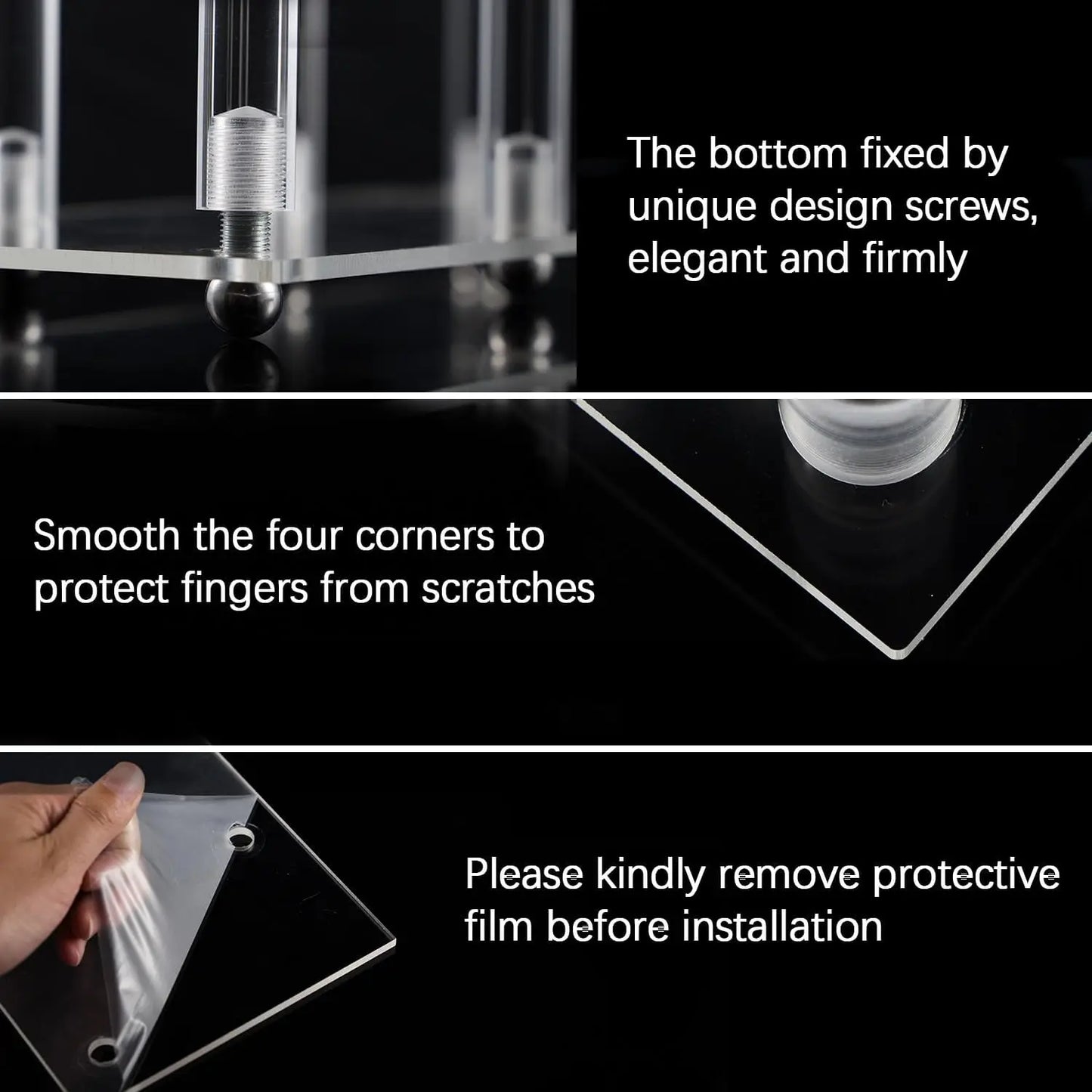 4pcs 7-Arm Acrylic Candlestick Clear Candelabra 26.5 Inch Tall for Wedding Birthday Party Living Room Decor