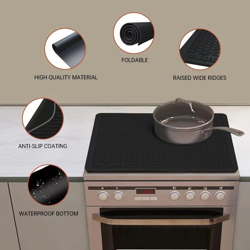 Silicone Stove Top Cover Mat Heat Resistant Glass Cooktop Protector