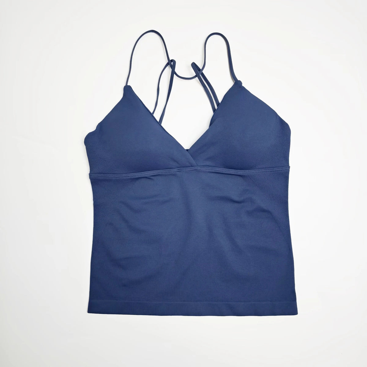 NCLAGEN Women's Twist Front Seamless Yoga Workout Tank Top