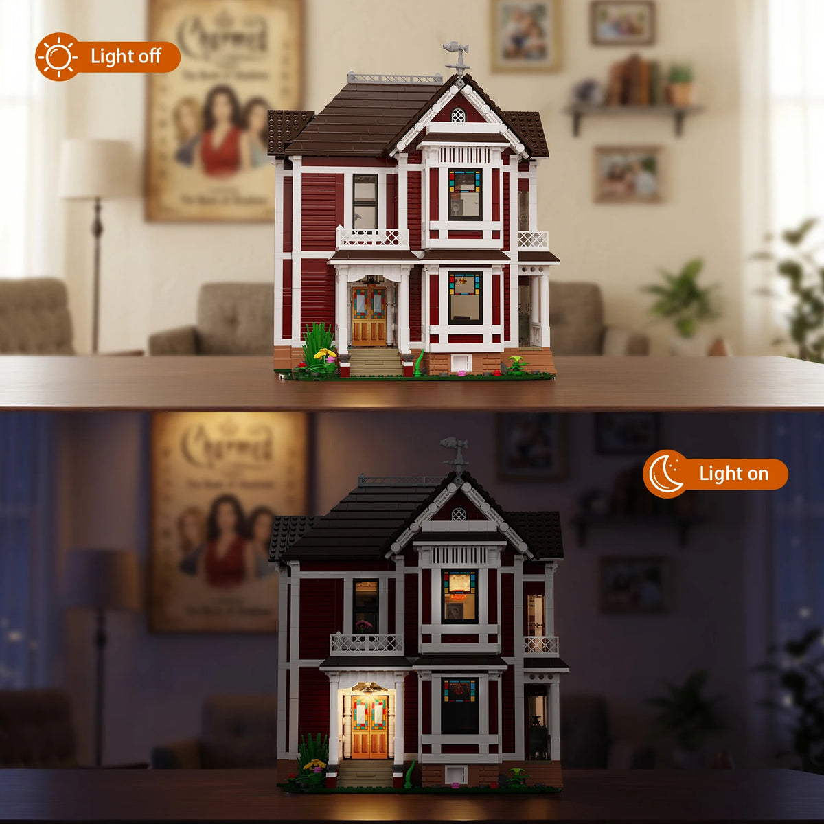 BuildMoc Halliwell Manor Building Blocks Set Model Kit For Fans