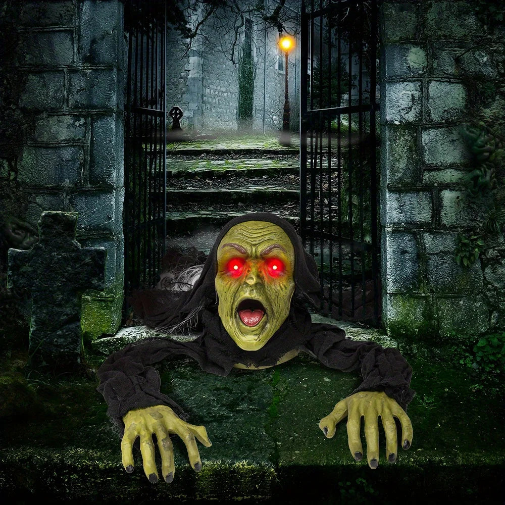 Joyfy Outdoor Zombie Groundbreaker Halloween Yard Decoration