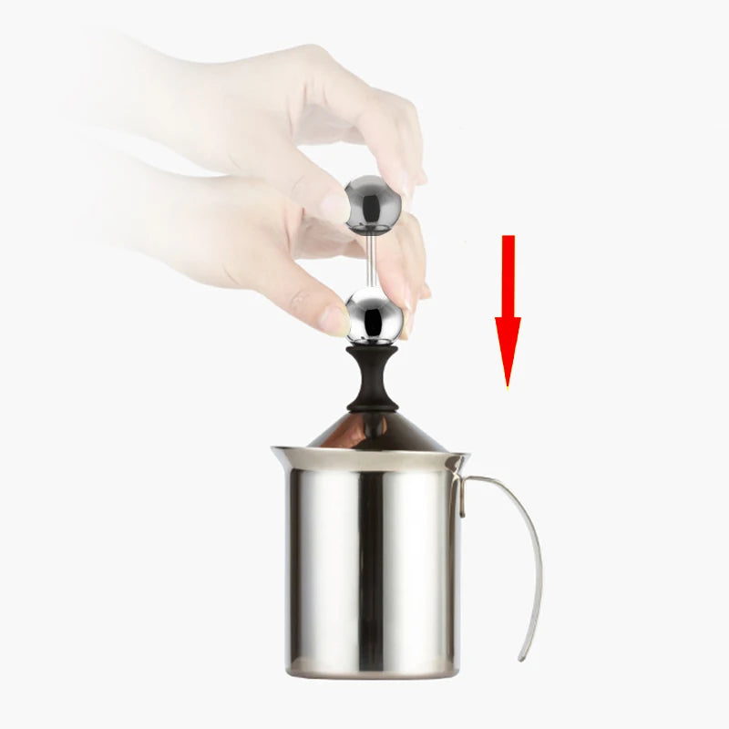Balashov Rechargeable Stainless Steel Milk Frother And Foam Mixer
