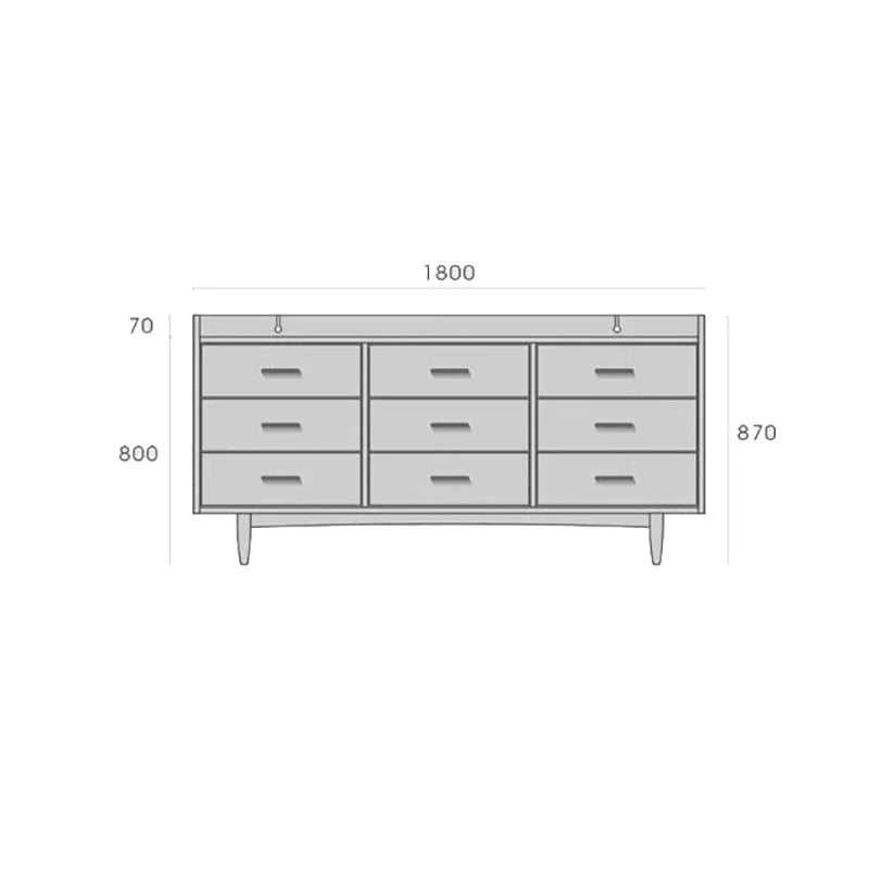 XMSJ Modern French Style Living Room Cabinets Large Storage Unit