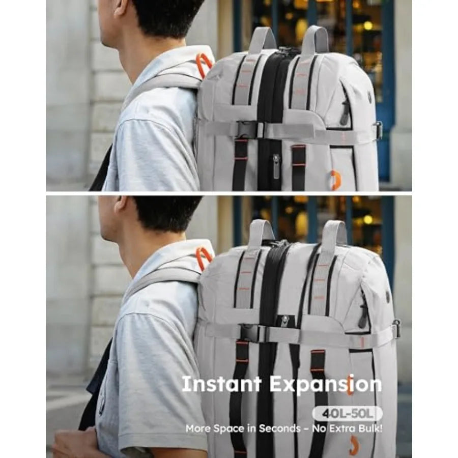 Unisex Travel Laptop Backpack Expandable Carry On TSA