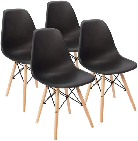 Furmax DSW Shell Plastic Dining Chair Set 4