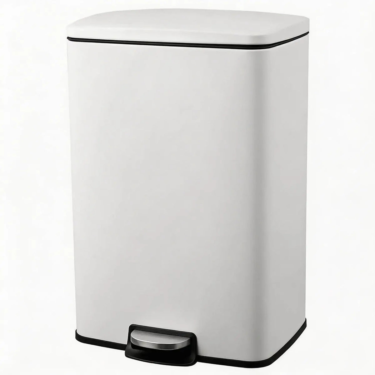HiMISS Stainless Steel Pedal Trash Bin With Quiet Lid