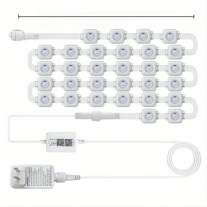 MIMIRGB Outdoor LED Eaves Lights With App Control and Scenes