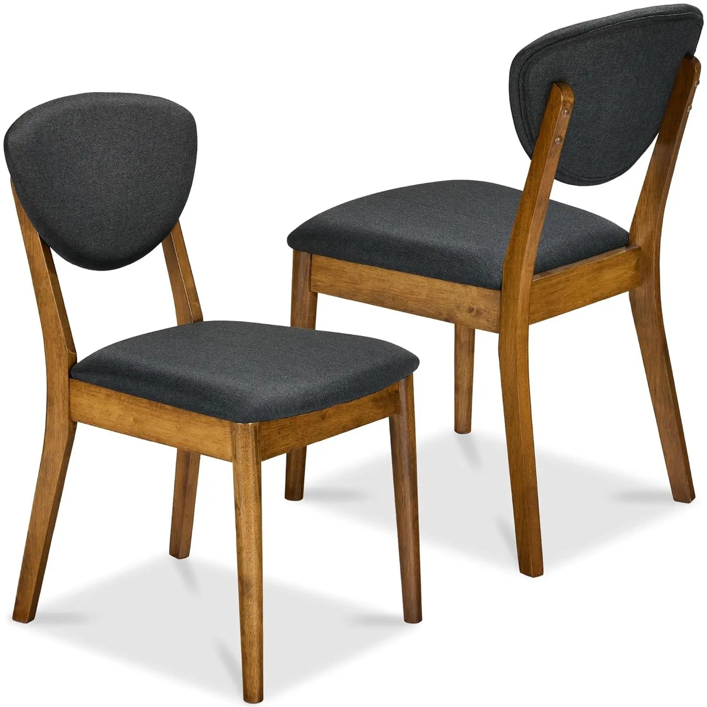 Mid Century Modern Dining Chairs With Padded Backrest