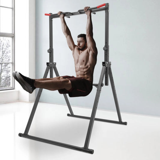 TowerPro Pull Up Bar Dip Station For Home Gym 440Lbs
