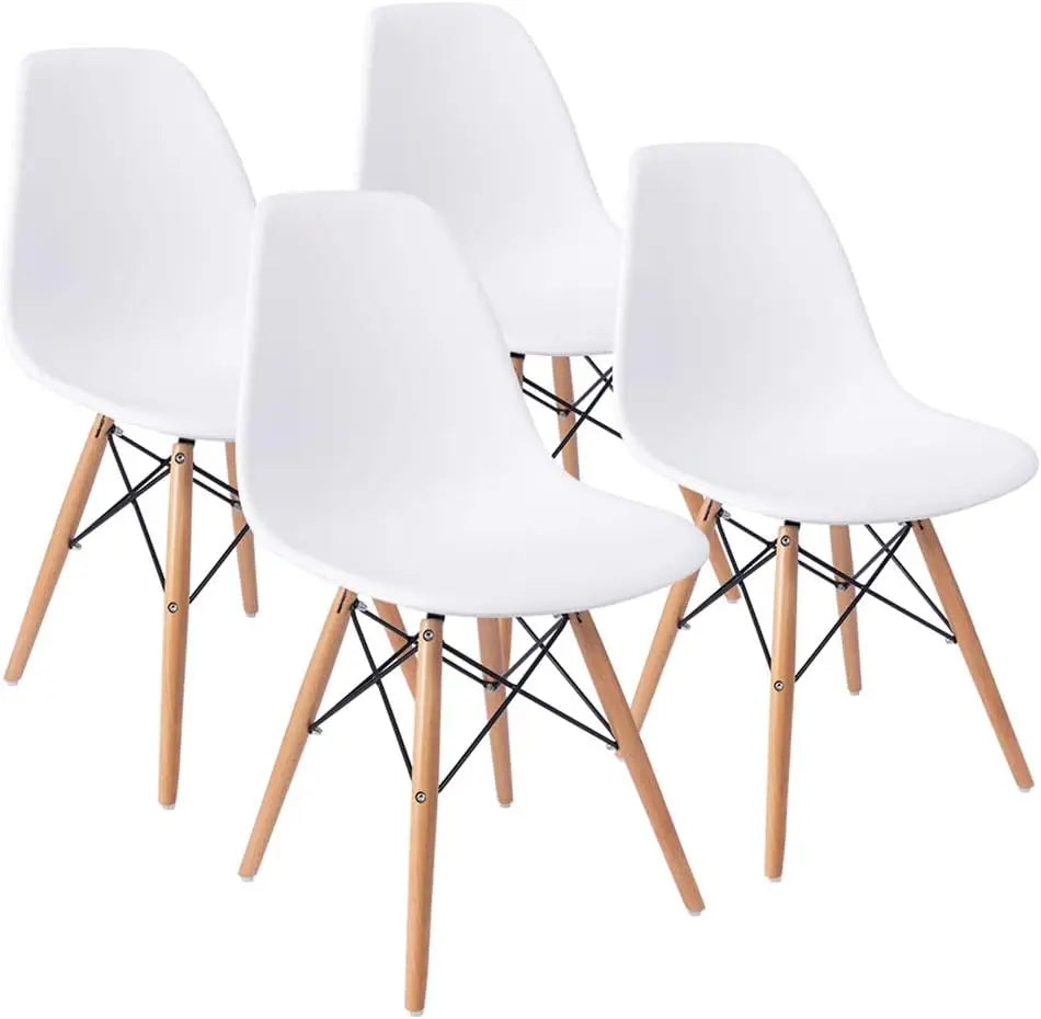 Mid Century Modern Dining Chair Shell Plastic DSW Style Set