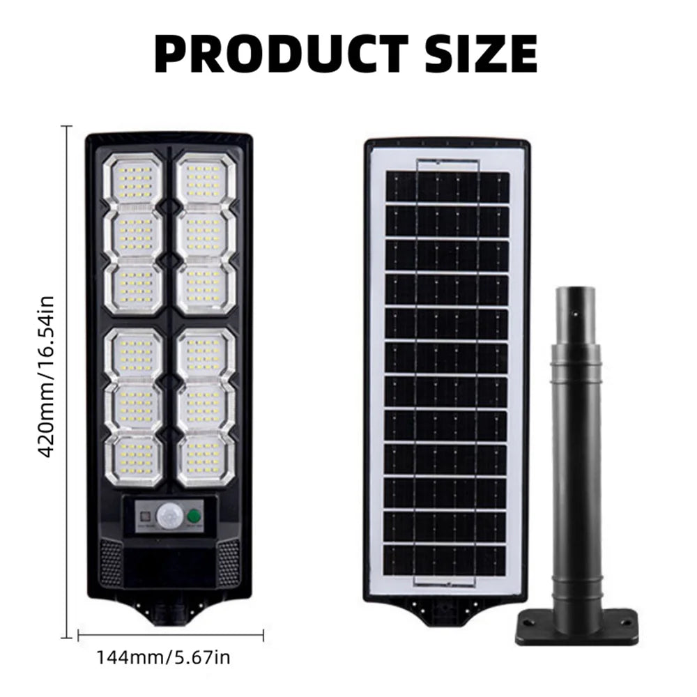 Two Pack Solar Street Lights Outdoor Waterproof 192LED Motion Sensor