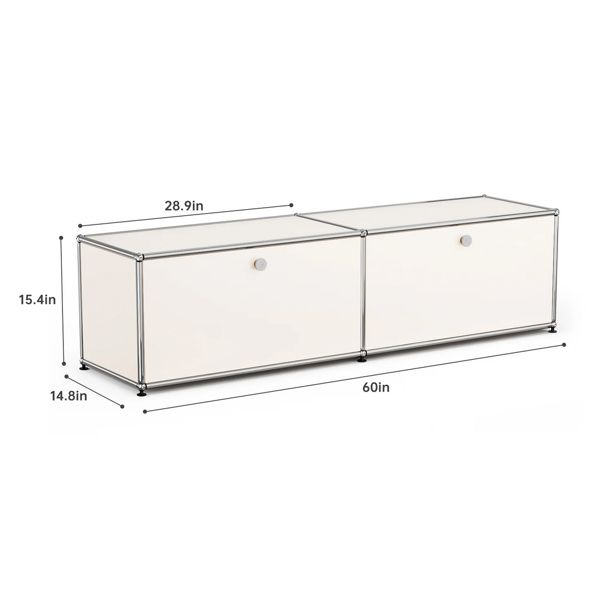 Cottinch Modern Metal Storage Cabinet Sideboard Organizer for Home