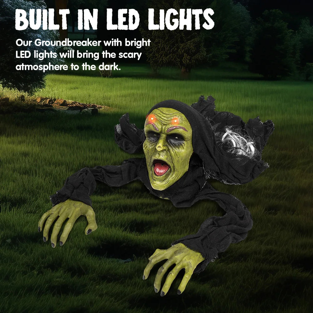 Joyfy Outdoor Zombie Groundbreaker Halloween Yard Decoration
