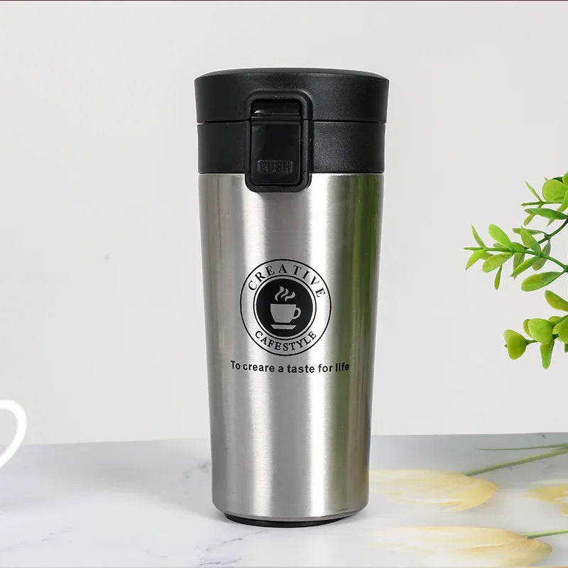 Vacuum Insulated Stainless Steel Thermos Flask Leak Proof Mug